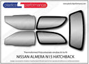 ポリカーボネート ウインドウキット｜日産 Almera N15 Hatchback
