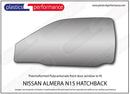 ポリカーボネート ウインドウキット｜日産 Almera N15 Hatchback