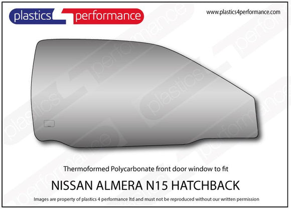 ポリカーボネート ウインドウキット｜日産 Almera N15 Hatchback