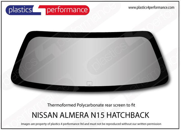 ポリカーボネート ウインドウキット｜日産 Almera N15 Hatchback