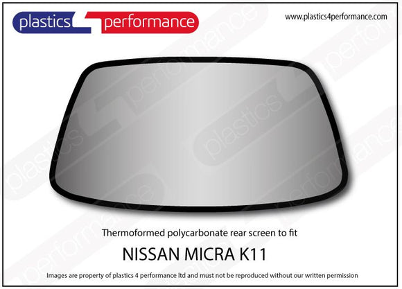 ポリカーボネート ウインドウキット｜日産 Micra K11