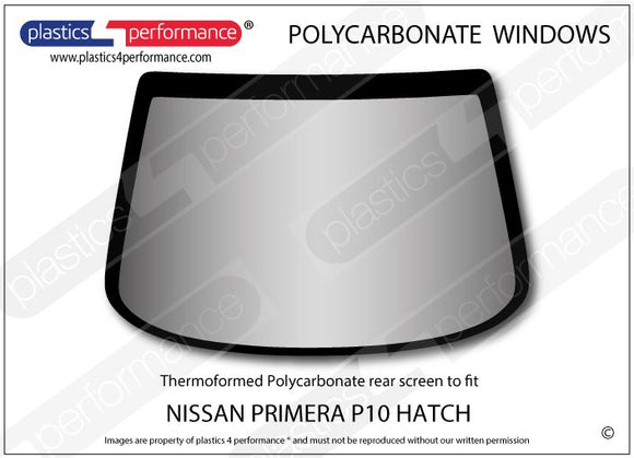 ポリカーボネート リアウインドウ｜日産 Primera P10 Hatchback