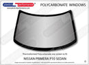 ポリカーボネート ウインドウキット｜日産 Primera P10 Sedan
