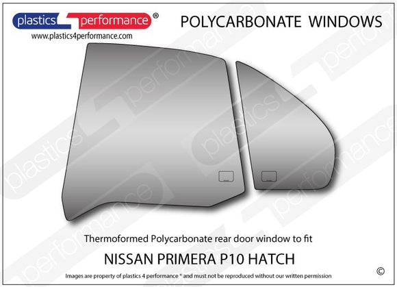 ポリカーボネート ウインドウキット｜日産 Primera P10 Hatchback