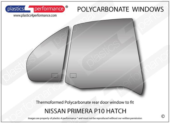 ポリカーボネート ウインドウキット｜日産 Primera P10 Hatchback