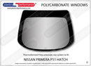 ポリカーボネート ウインドウキット｜日産 Primera P11 Hatchback