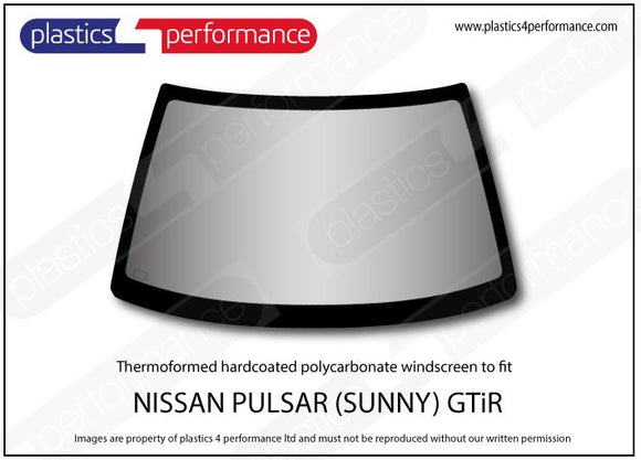 ポリカーボネート フロントウインドスクリーン｜日産 Pulsar / Sunny GTiR