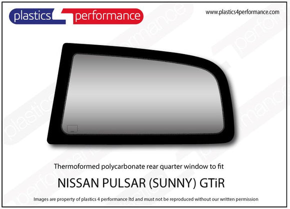 ポリカーボネート ウインドウキット｜日産 Pulsar / Sunny GTiR