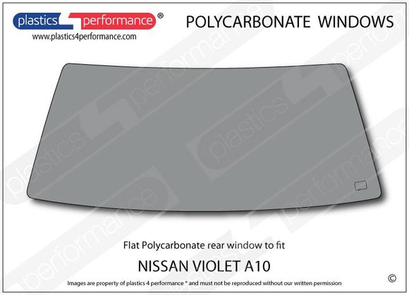 ポリカーボネート リアウインドウ｜日産 Violet A10 Sedan
