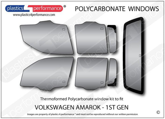 ポリカーボネート ウインドウキット｜Volkswagen Amarok - 1st Generation