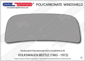 ポリカーボネート フロントウインドスクリーン｜Volkswagen Beetle - 1965 - 1972
