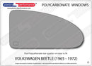 ポリカーボネート ウインドウキット｜Volkswagen Beetle - 1965 - 1972