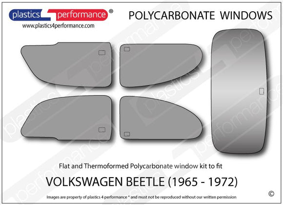 ポリカーボネート ウインドウキット｜Volkswagen Beetle - 1965 - 1972