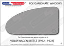 ポリカーボネート ウインドウキット｜Volkswagen Beetle - 1972 - 1978