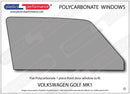 ポリカーボネート 右フロントドアウインドウ｜Volkswagen Golf Mk1