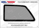 ポリカーボネート ウインドウキット｜Volkswagen Golf Mk2