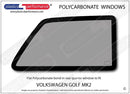 ポリカーボネート ウインドウキット｜Volkswagen Golf Mk2
