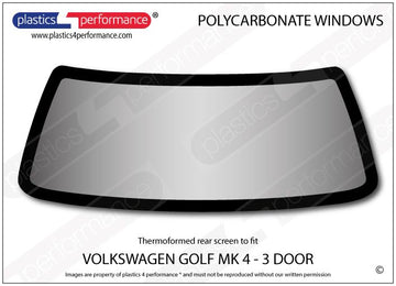 ポリカーボネート リアウインドウ｜Volkswagen Golf Mk4 - 3dr