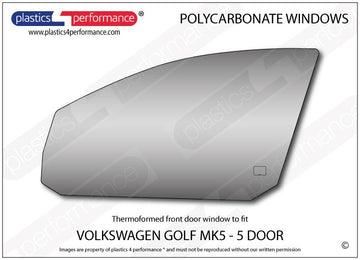 ポリカーボネート ウインドウキット｜Volkswagen Golf Mk5 - 5dr