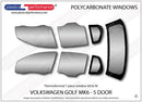 ポリカーボネート ウインドウキット｜Volkswagen Golf Mk6 - 5dr