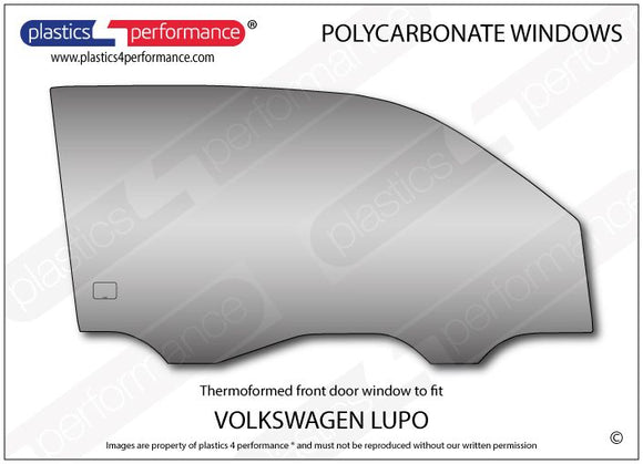 ポリカーボネート 右フロントドアウインドウ｜Volkswagen Lupo
