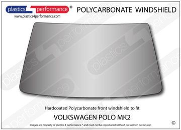 ポリカーボネート フロントウインドスクリーン｜Volkswagen Polo MK2 86C