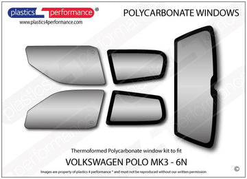 ポリカーボネート ウインドウキット｜Volkswagen Polo MK3 6N - 3dr