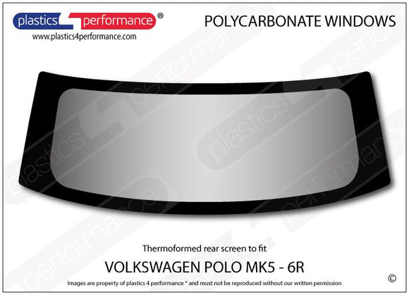 ポリカーボネート リアウインドウ｜Volkswagen Polo MK5 6R - 3dr