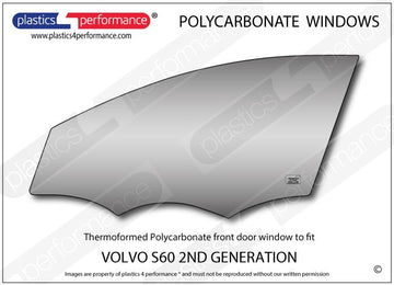 ポリカーボネート 左フロントドアウインドウ｜Volvo S60 2nd Generation